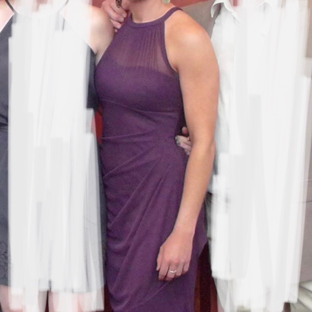 Purple Davids bridal dress size 2